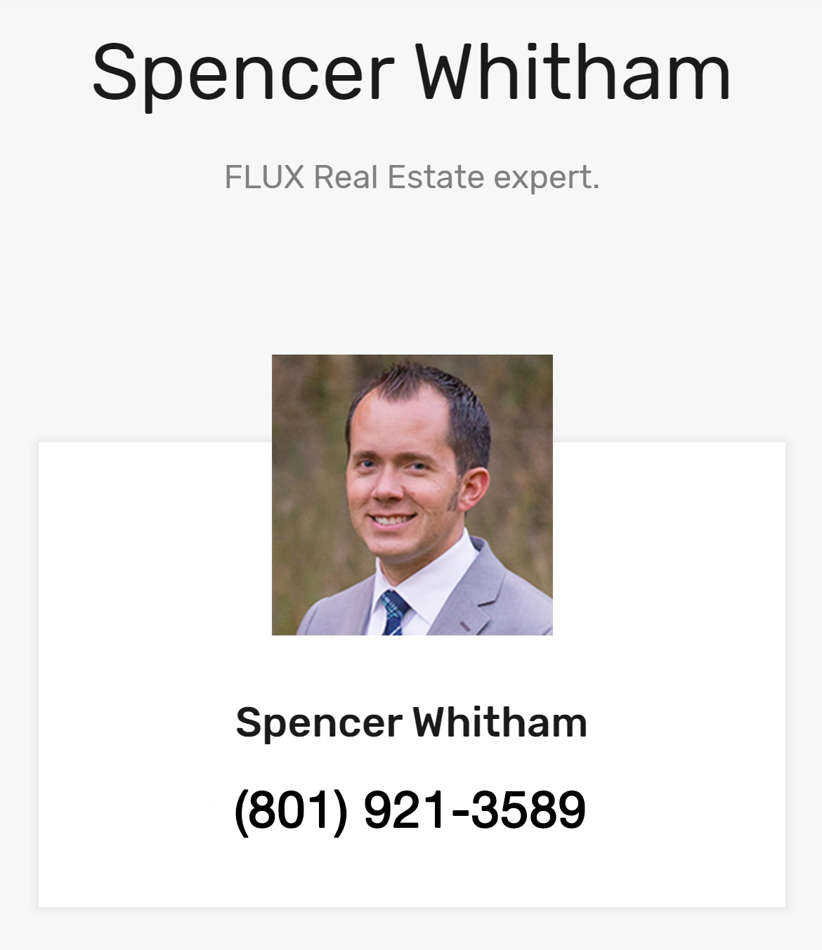 Spencer Whitham info card